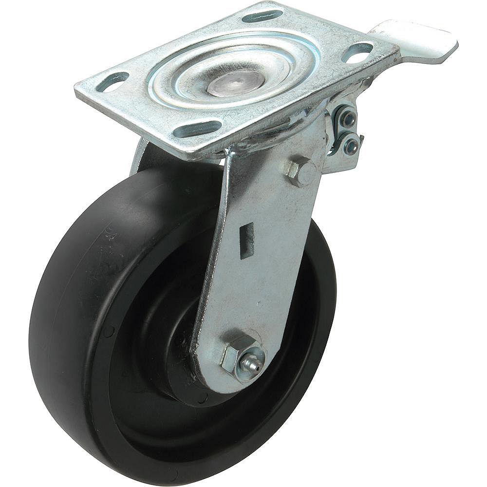Everbilt 6 inch Tool Box Swivel Caster with 600 lb. Load Rating and Side Brake The Home Depot