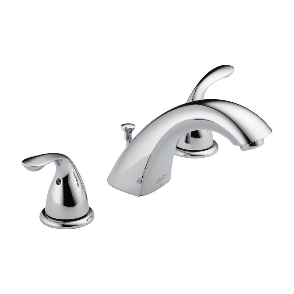 Delta Classic Widespread 8 Inch 2 Handle Low Arc Bathroom Faucet In   P 1001031523 