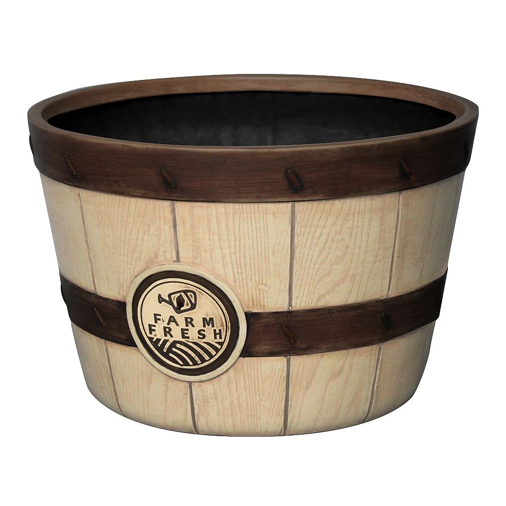 SOUTHERN PATIO 16inch Bushel Planter The Home Depot Canada
