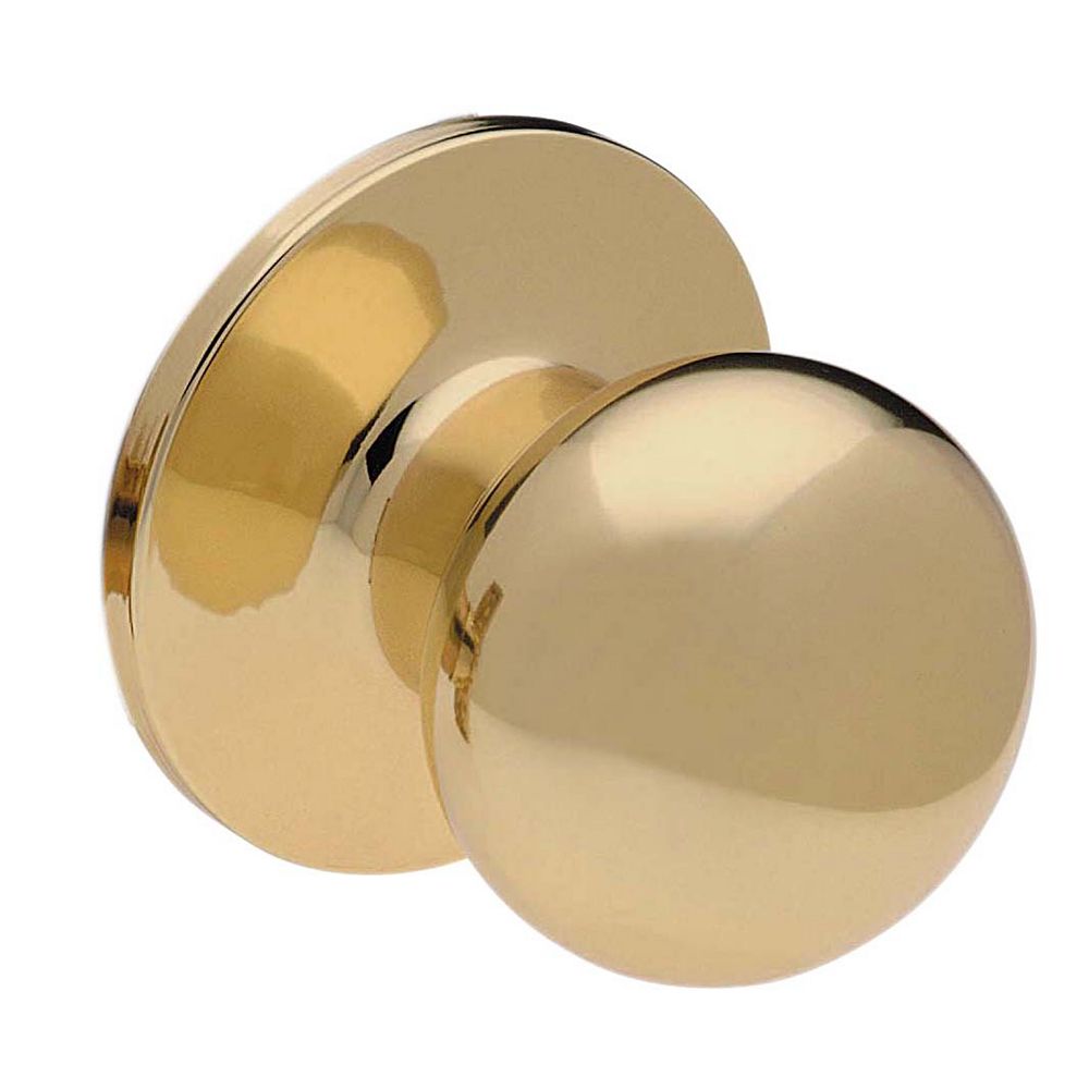 Taymor Villa Ball Knob Dummy, Polished Brass The Home Depot Canada