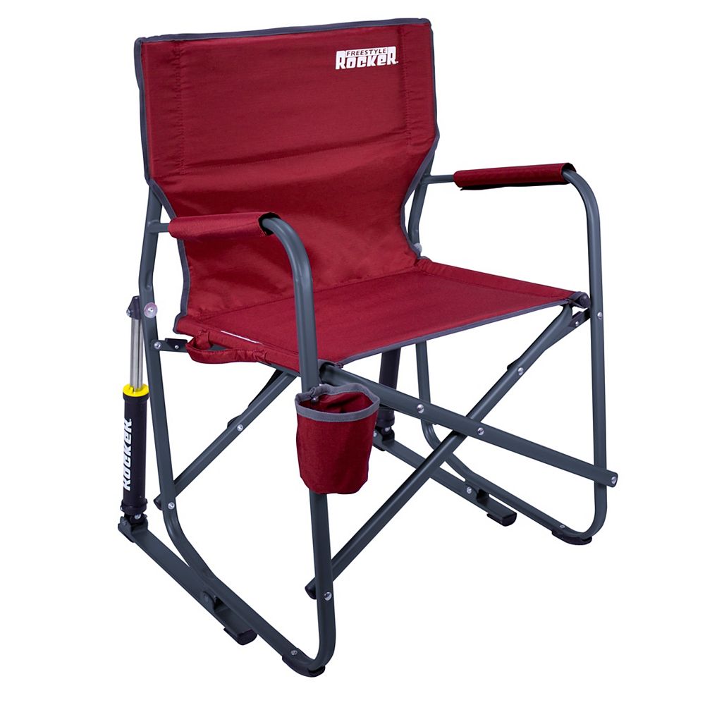 freestyle portable outdoor rocker in cinnamon