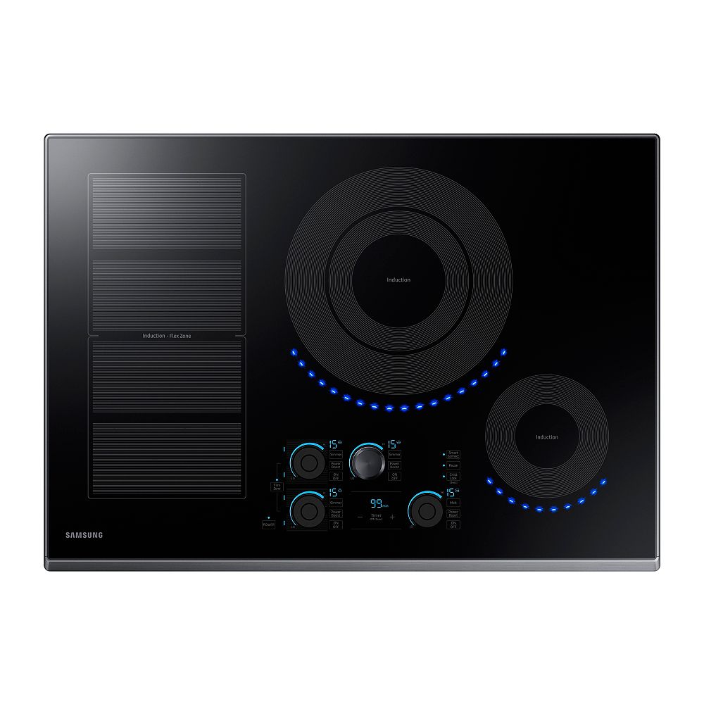 Samsung 30inch Induction Cooktop in Black Stainless Steel with 5