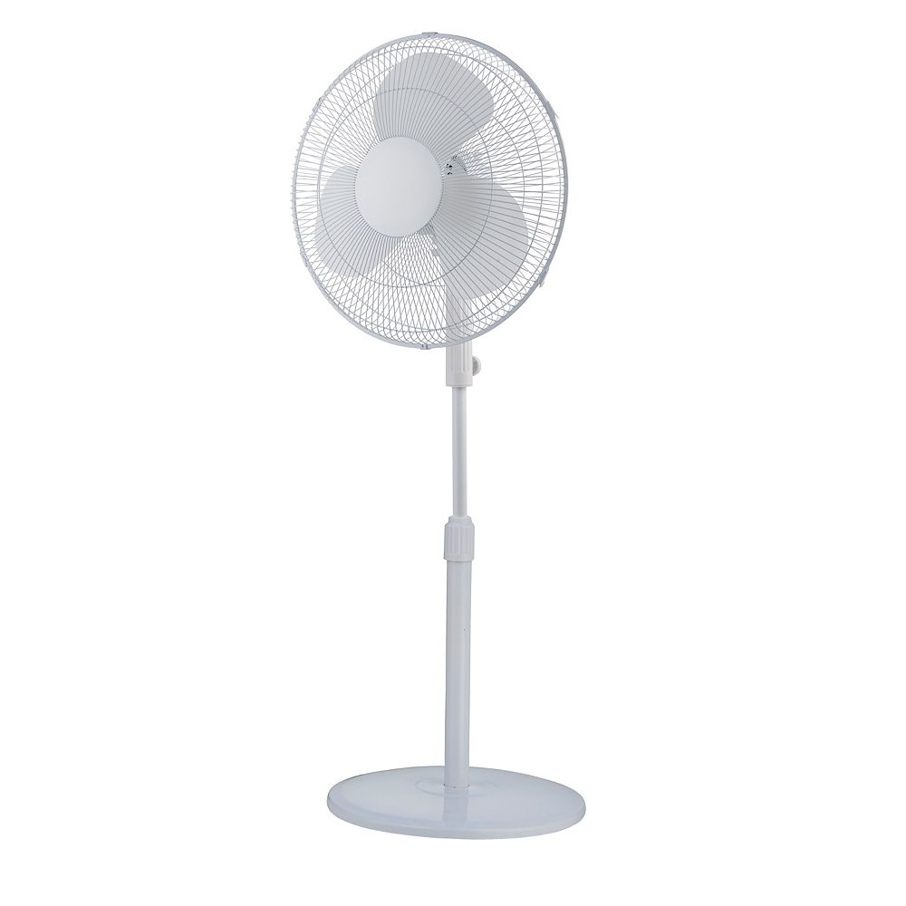Hdg 16 Inch 3 Speed Pedestal Fan With Round Base And Tilt Adjust The Home Depot Canada