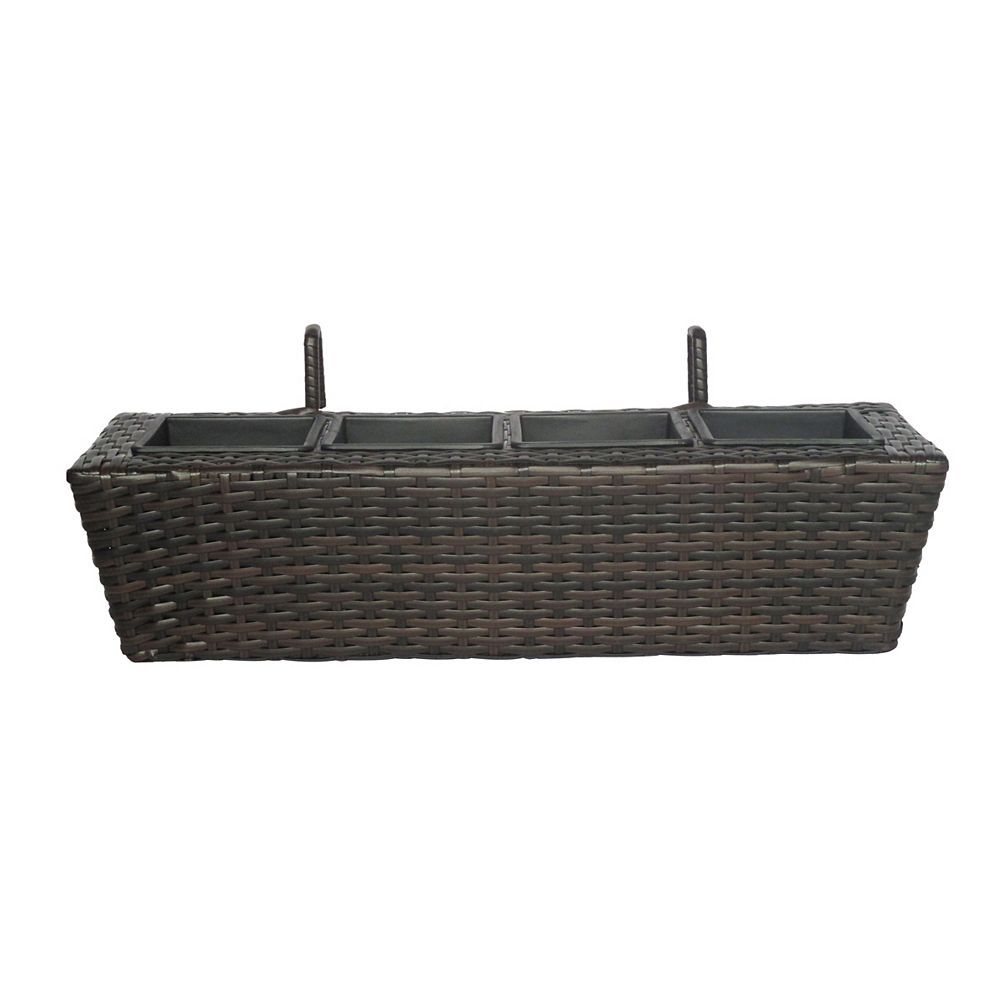 Hampton Bay 24inch Wicker Balcony Box The Home Depot Canada