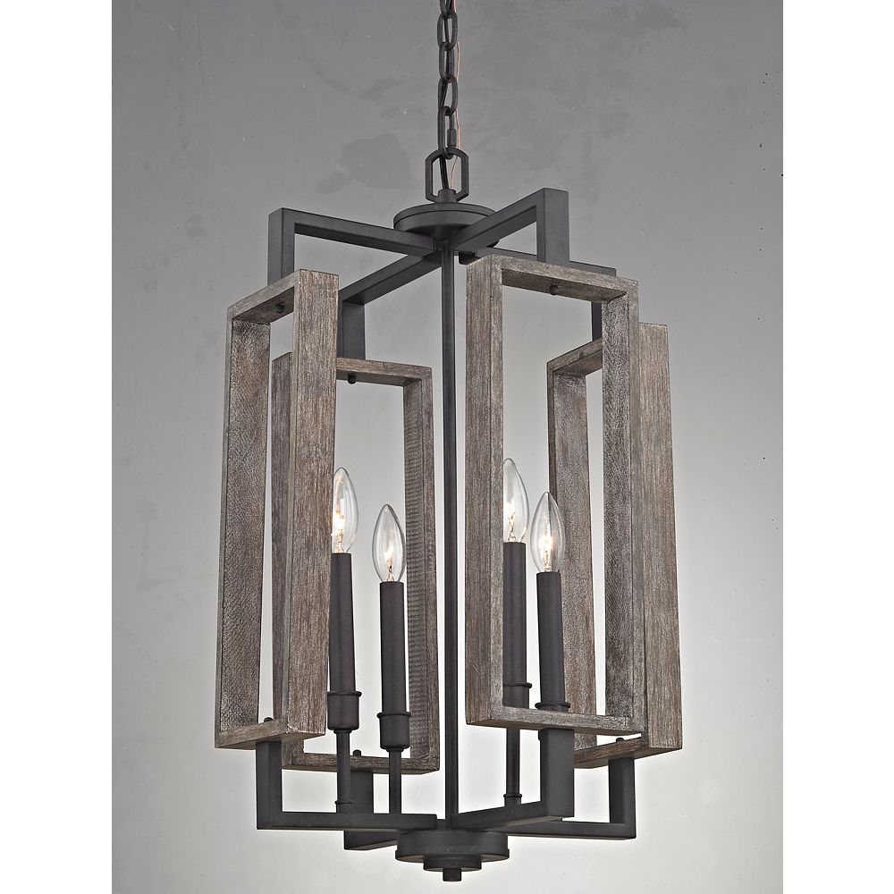 Home Decorators Collection Zurich 4-Light 60W Aged Bronze 