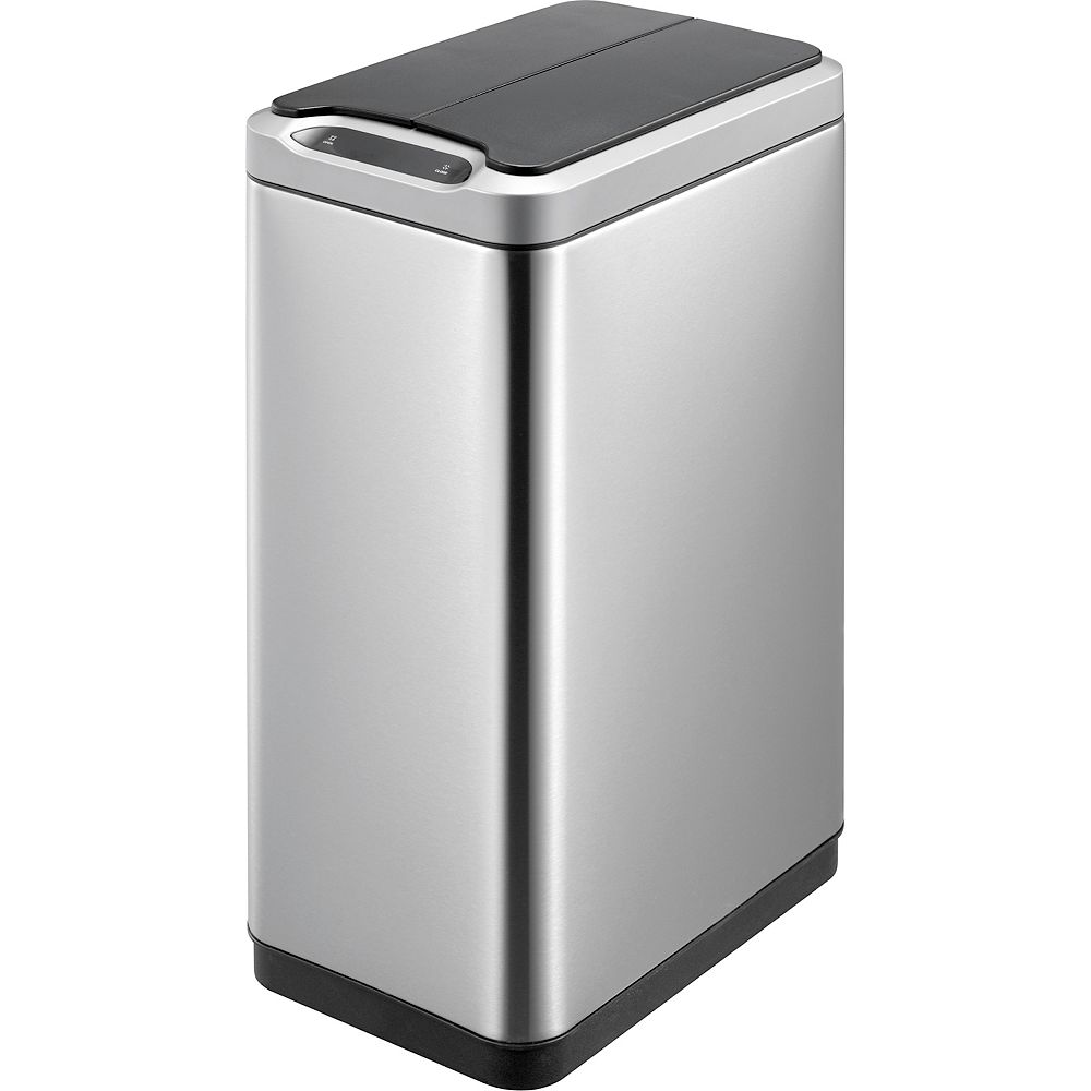 HDX Motion Sensor Trash Can in Stainless Steel The Home Depot Canada
