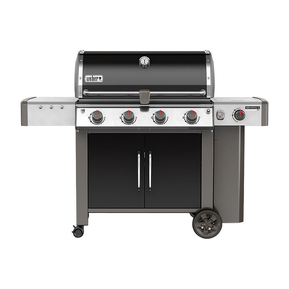 er Genesis II LX E440 4Burner Propane Gas BBQ in Black The Home