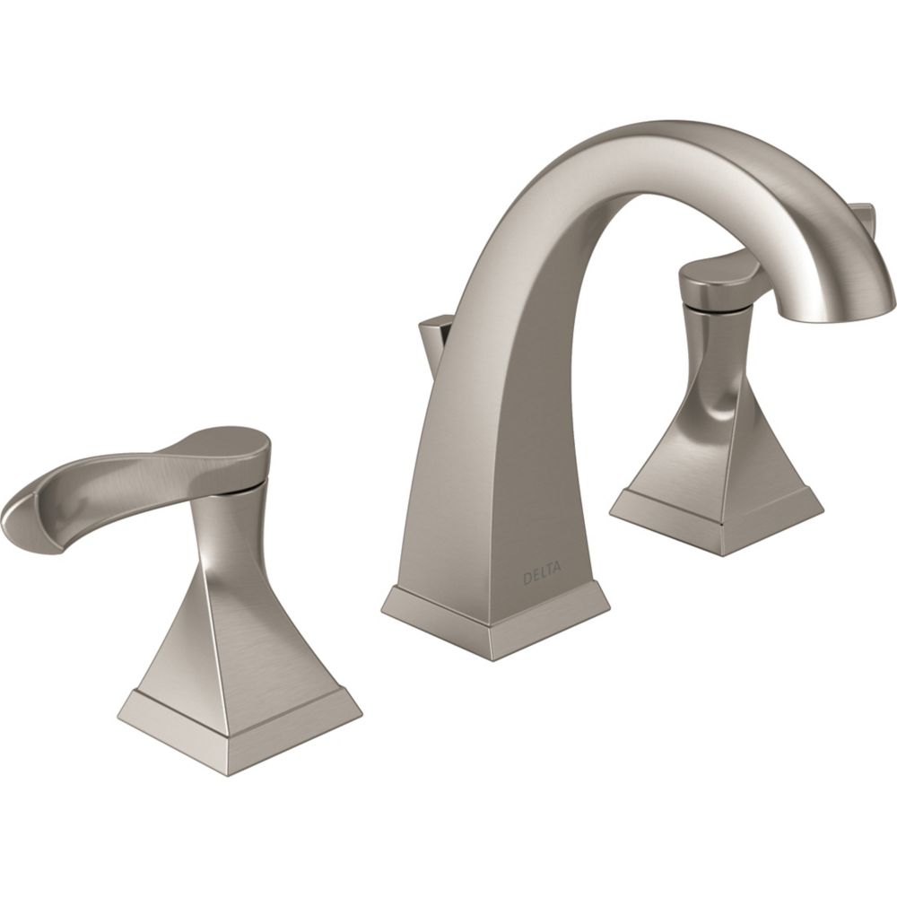 Delta Everly Widespread 8 Inch 2 Handle High Arc Bathroom Faucet In   P 1001036246 