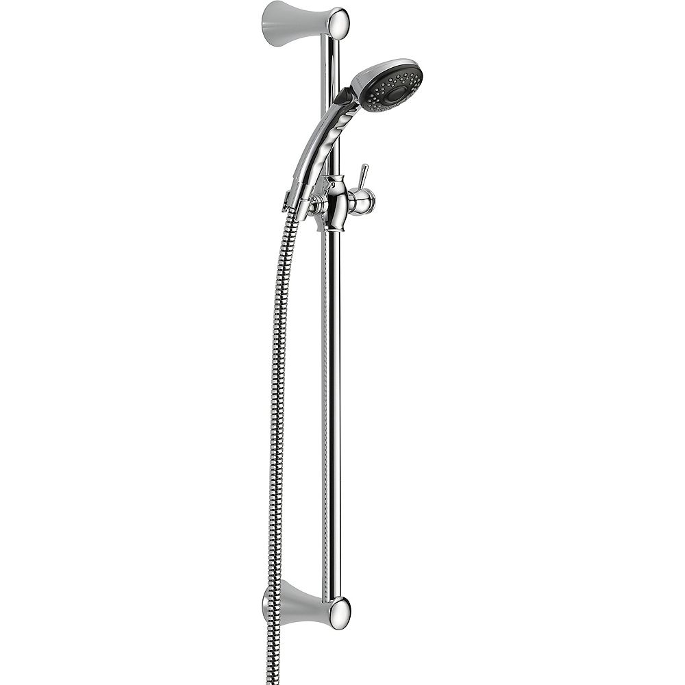 Delta Slide Bar Hand Shower with Pause Function in Chrome The Home