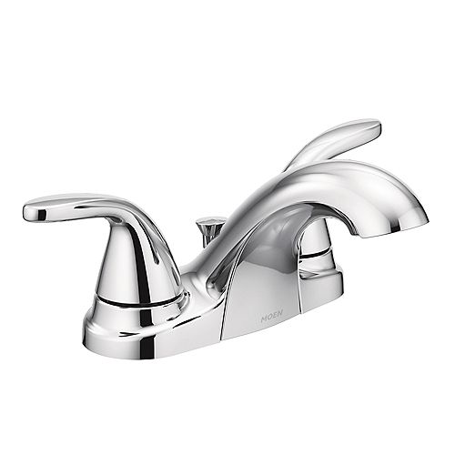 Adler 4-inch Centerset 2-Handle Low-Arc Bathroom Faucet in Chrome