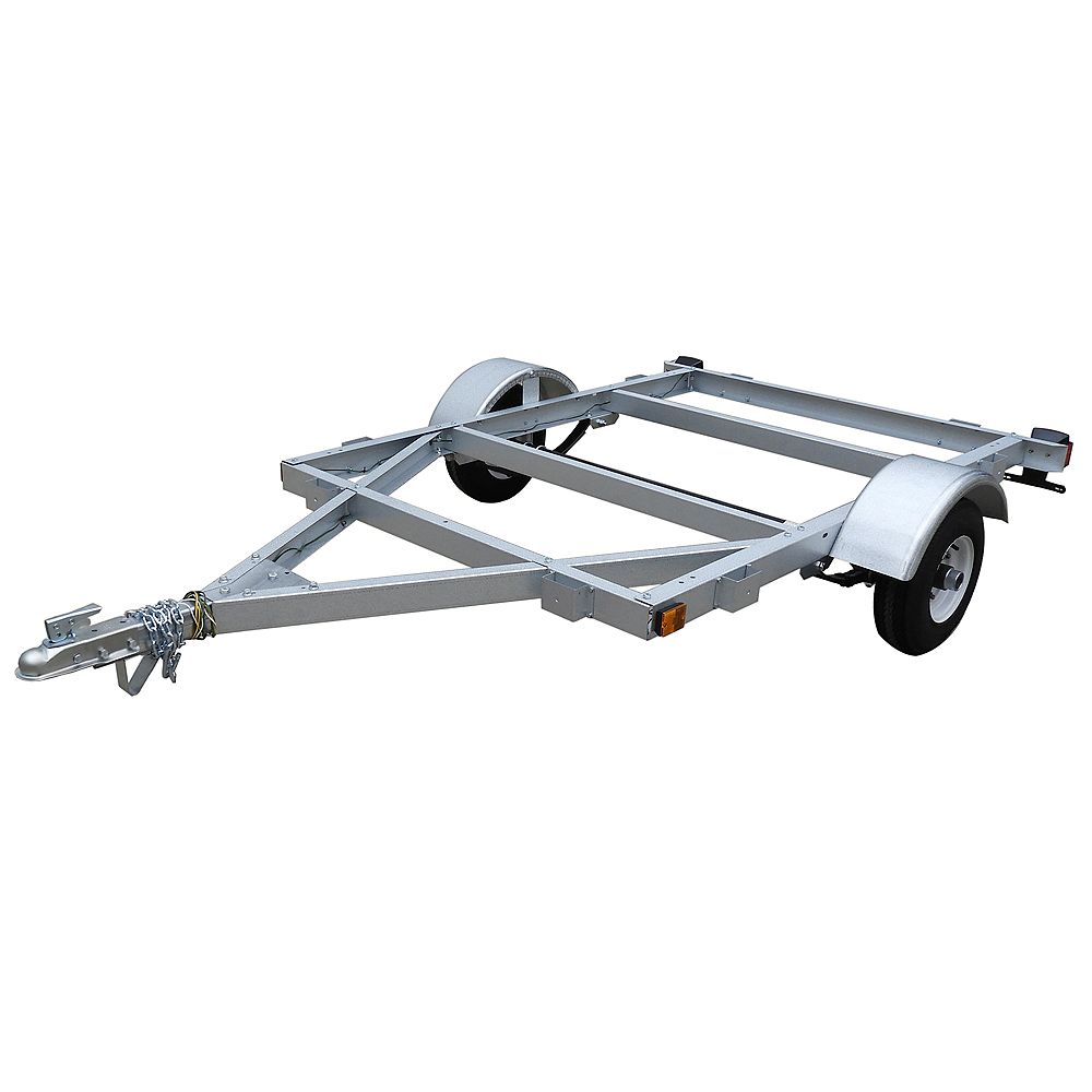 Marathon 4 ft. x 6 ft.Galvanized Single Axle Kit Trailer The Home
