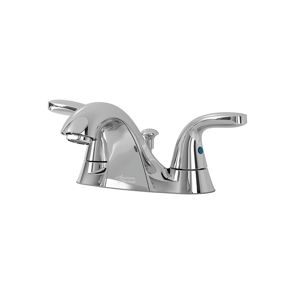 American Standard Cadet Centerset 4 Inch 2 Handle Low Arc Bathroom Faucet In Chrome With The Home Depot Canada