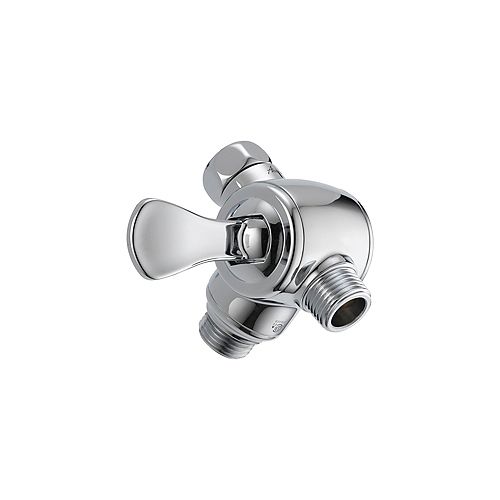 3-Way Shower Arm Diverter For Hand Shower, Chrome