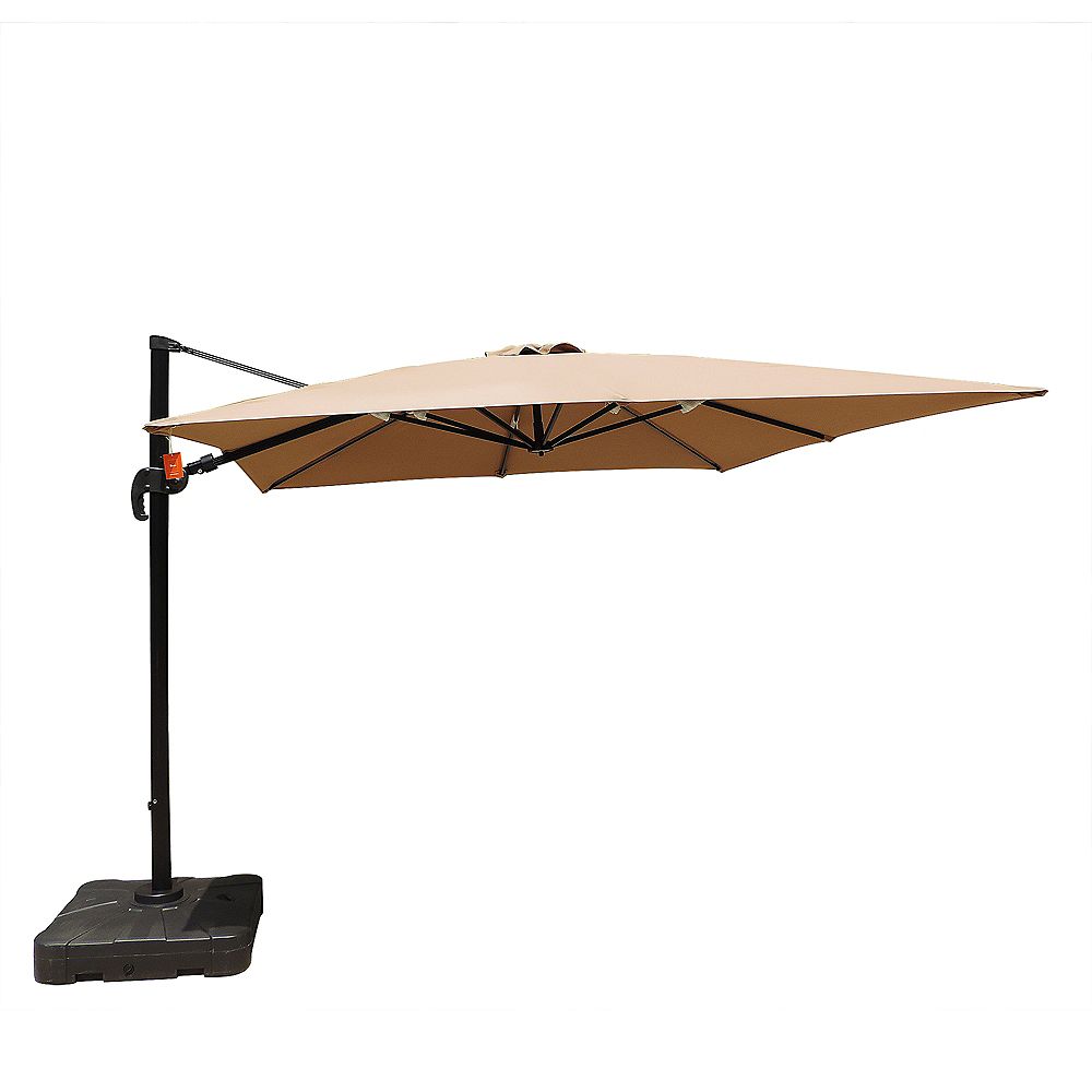 Island Umbrella Santorini Ii 10 Ft Square Cantilever Sunbrella Acrylic Patio In The Home Depot Canada Island Umbrella Santorini Ii 10 Ft, Patio Sunbrella Umbrellas Canada