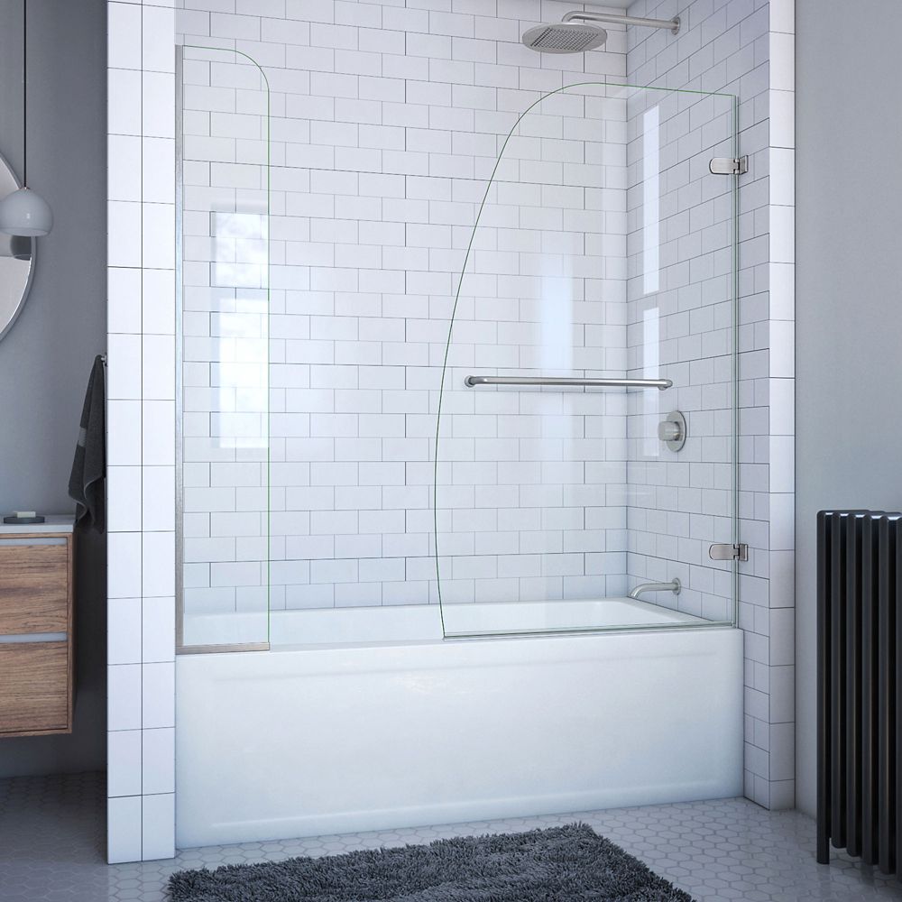 seamless shower doors for tubs