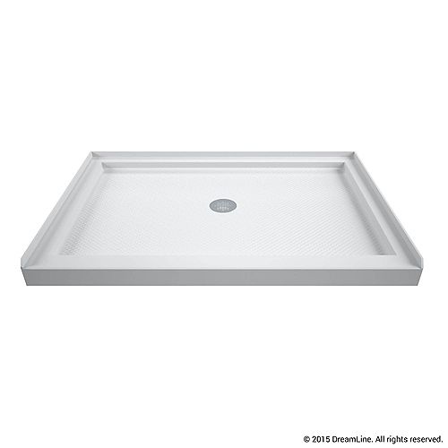 SlimLine 32-inch x 48-inch Single Threshold Shower Base in White