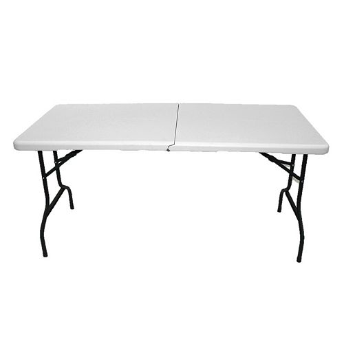 5 ft. Indoor/Outdoor Centre-Folding Table with Wheels