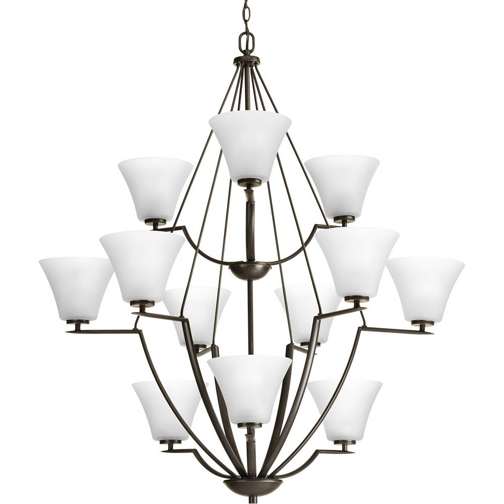 Progress Lighting Bravo Collection 12 Light Antique Bronze Chandelier The Home Depot Canada 12 Light Antique Bronze Chandelier, 12 Light Aged Bronze Chandelier
