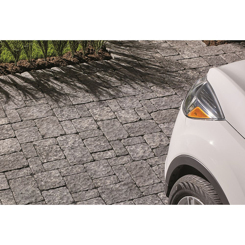 Oldcastle Marseilles Paver Small 3.5x7 Rockland Black | The Home Depot