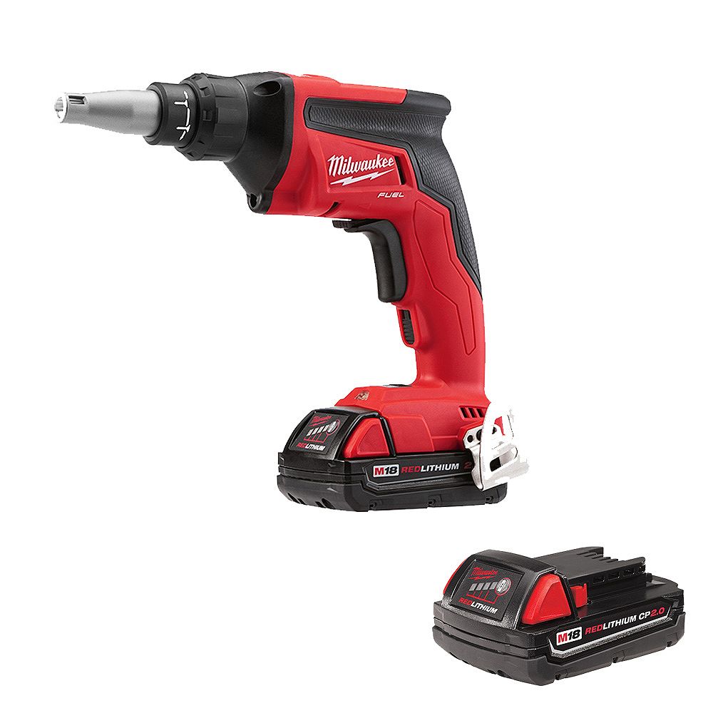 Milwaukee Tool M18 Fuel 18v Li Ion Sans Brosse Kit Compact De Pistolet A Vis Pour Cloisons Home Depot Canada