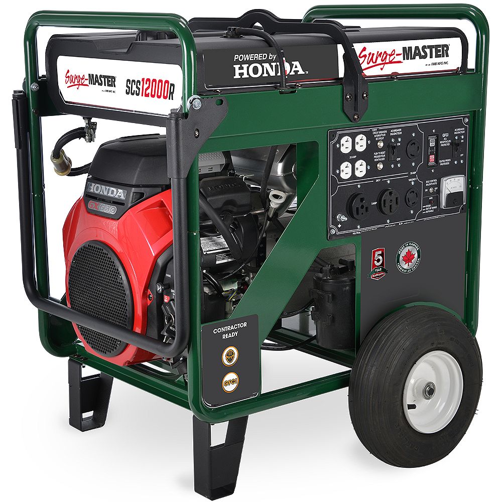 Surge Master SCS12000R 12700W Generator with Honda GX630 Engine The
