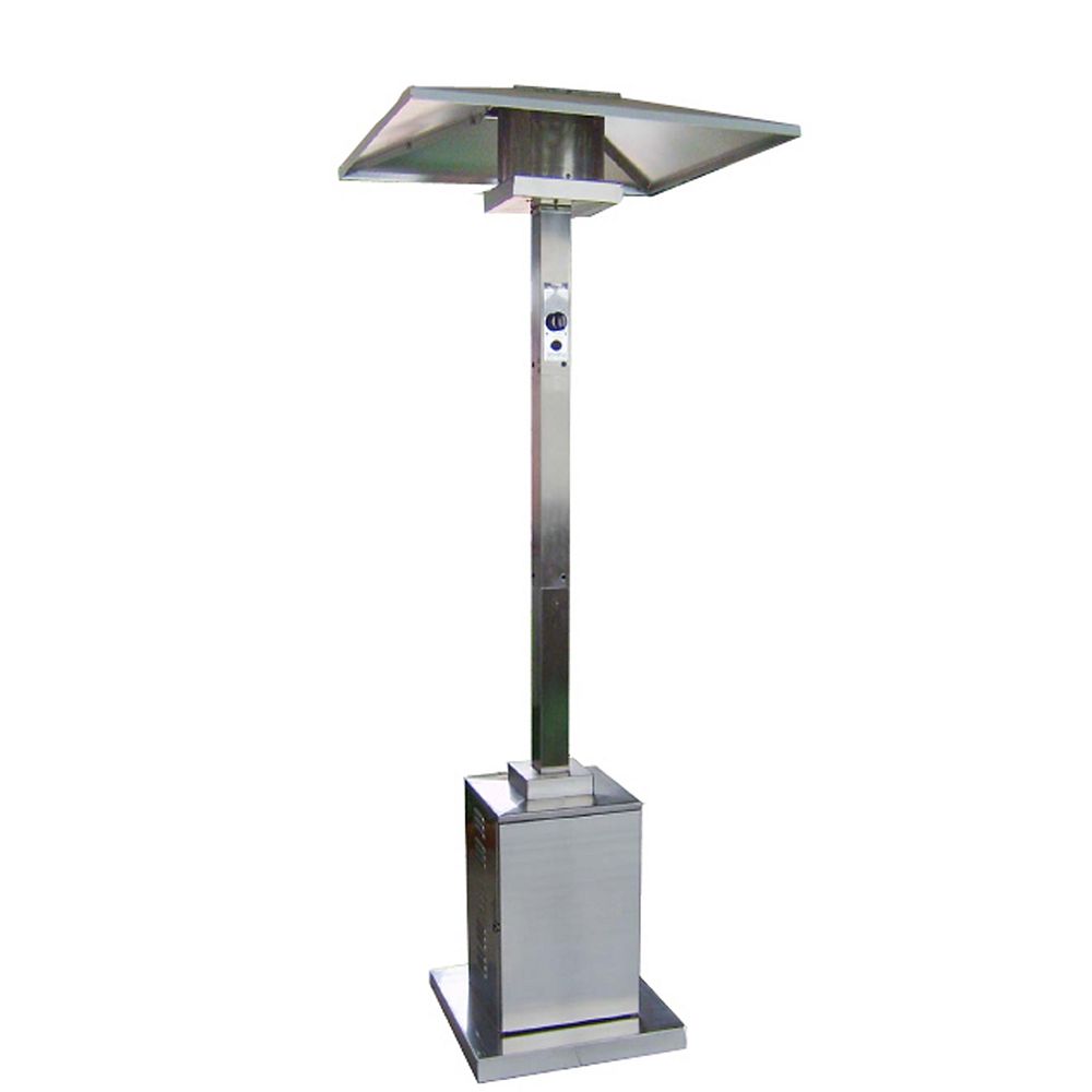 Hiland Brand Patio Heaters Tall Commercial Outdoor Patio Heater In Stainless Steel The Home Depot Canada