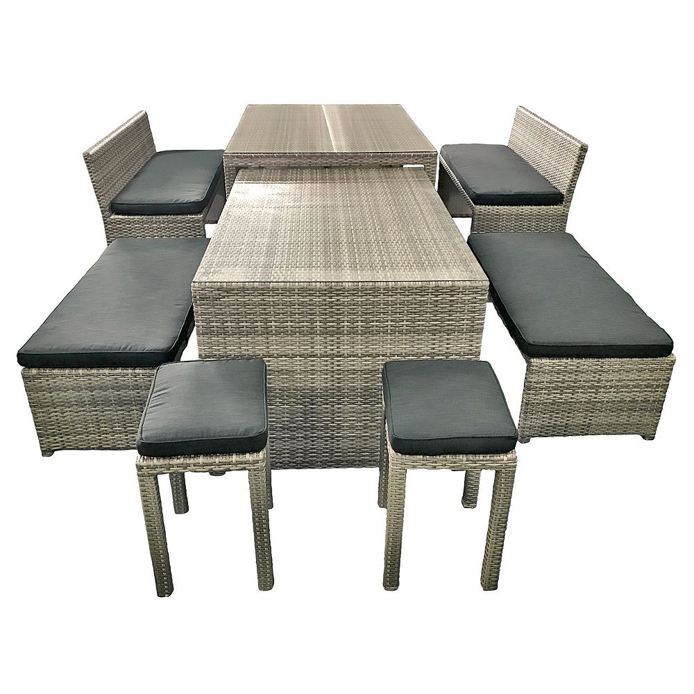 Henryka 7-Piece Patio Dining Set | The Home Depot Canada