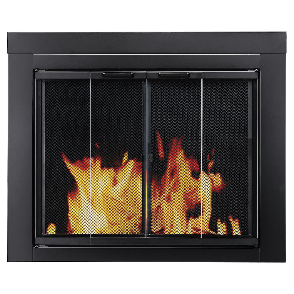 Glass Fireplace Doors, How To Replace Fireplace Screen Doors