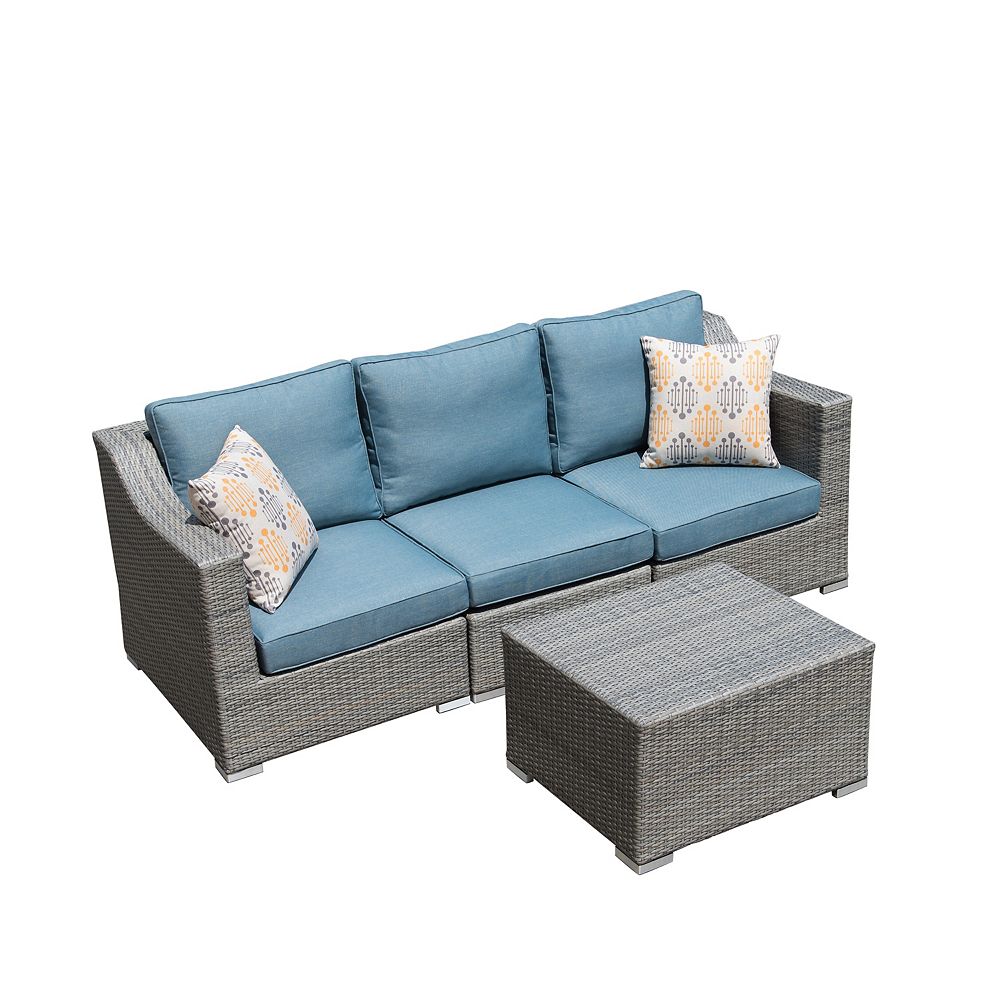 Sirio Kavala 4 Piece Patio Sofa Set The Home Depot Canada - Sirio Patio Furniture Customer Service