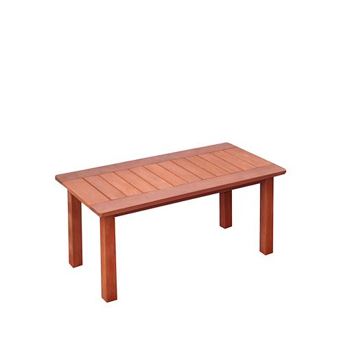 Miramar Hardwood Outdoor Coffee Table in Cinnamon Brown