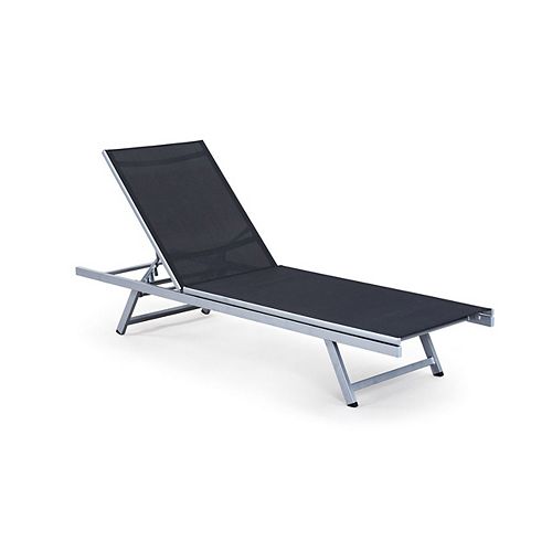 PJR-309-R Gallant Silver and Black Reclining Lounger