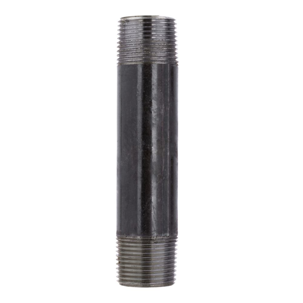 STZ Black Steel Pipe Nipple 3/4 Inch X 4 1/2 Inch | The Home Depot Canada