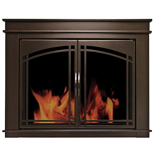 Pleasant Hearth Ascot Small Glass Fireplace Doors The Home Depot Canada - Pleasant Hearth At 1000 Ascot Fireplace Glass Door Black Small Pleasant Hearth Ascot Small Glass Fireplace Doors The Home Depot Canada - Pleasant Hearth At 1000 Ascot Fireplace Glass Door Black Small