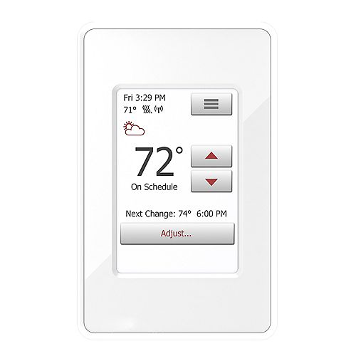 nSpire Touch WiFi: WiFi and Touch Thermostat. Programmable, Class A GFCI, w/Floor Sensor