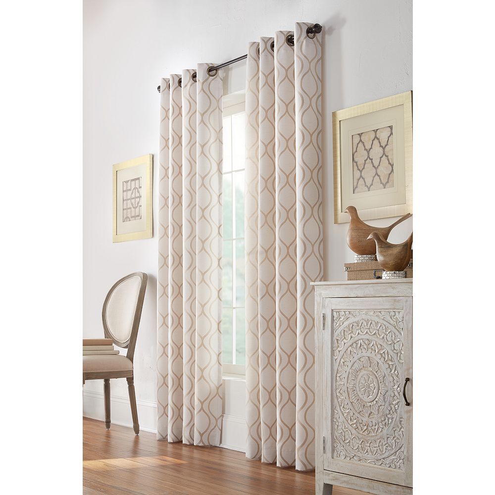 Home Decorators Collection Orleans Light Filtering Grommet Curtain 52