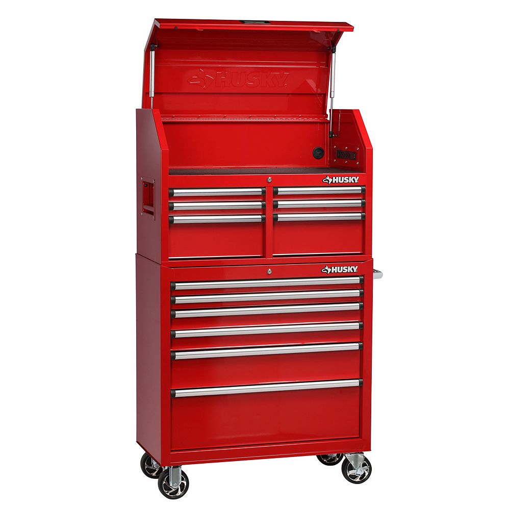 Husky 36inch W x 18.3inch D 12Drawer Tool Chest and Rolling