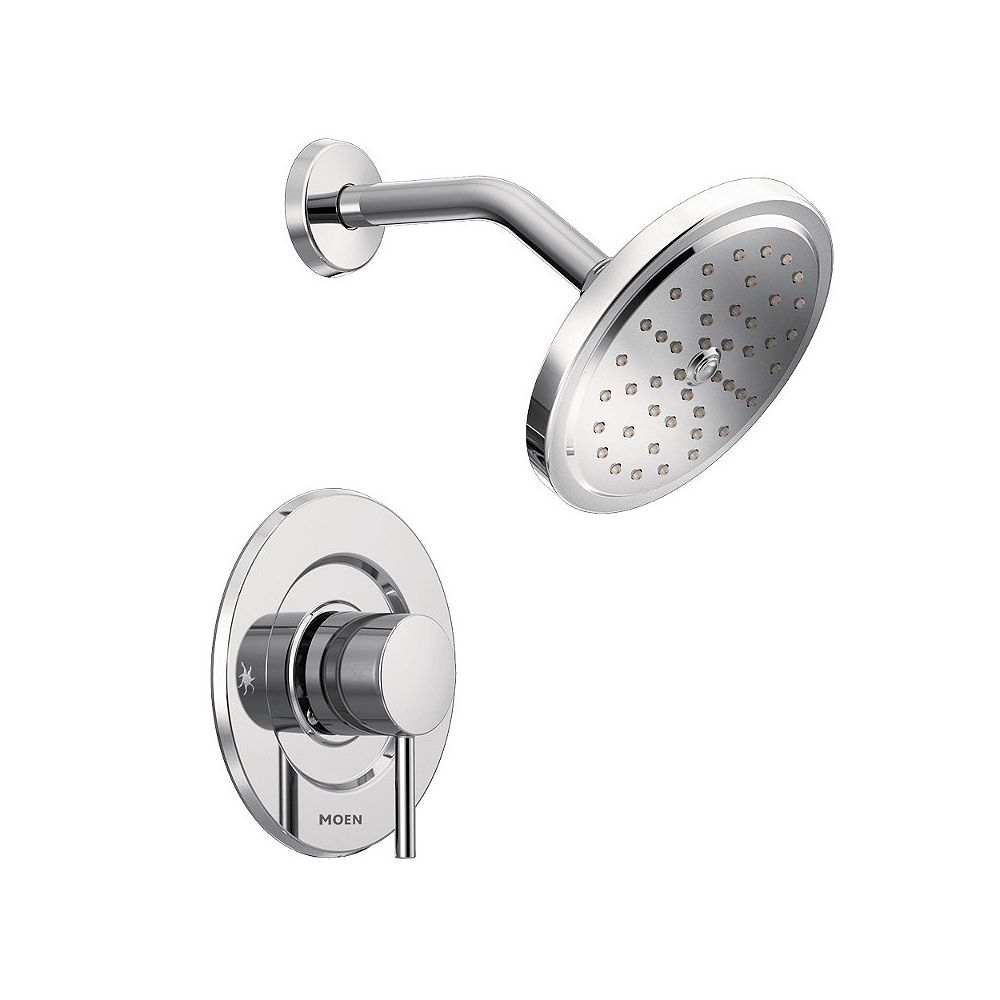 Moen Align 1 Handle Moentrol Shower Faucet Trim Kit In Chrome Valve Not Included The Home Depot Canada