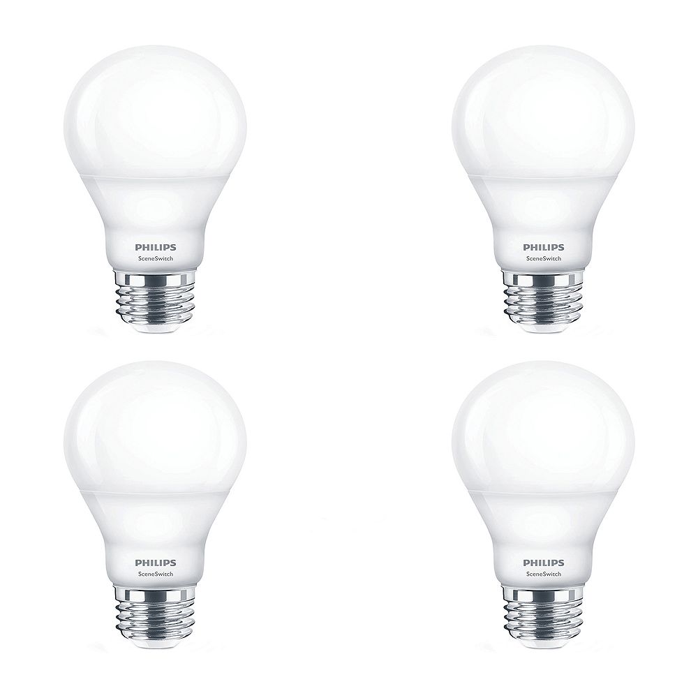 Philips 60W Equivalent A19 Warm Glow (2000K) Non-Dimmable LED Light ...