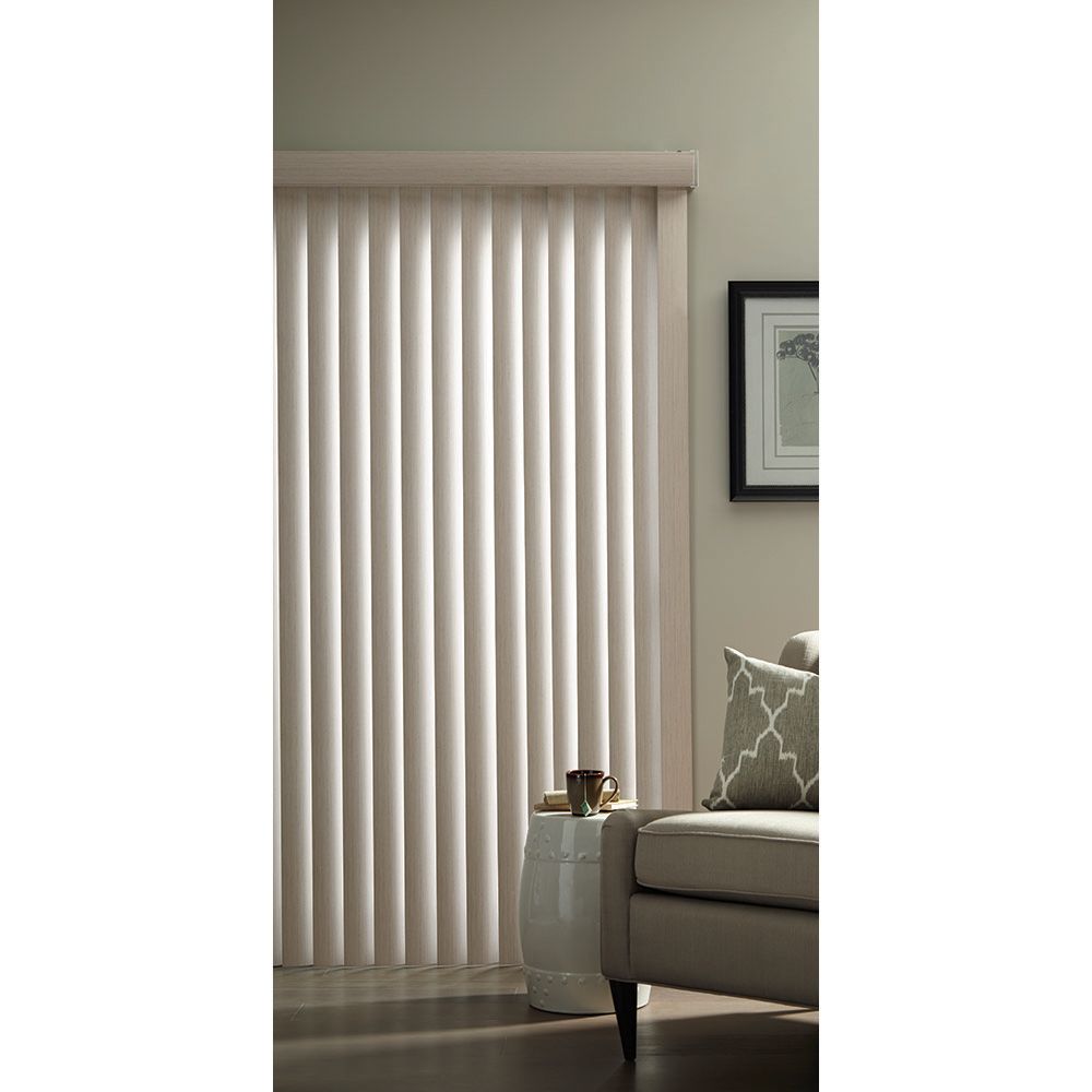 Hampton Bay 3 5 Inch Vertical Blind Kit Rustic White 78 Inch X 84 Inch   P 1001043963 