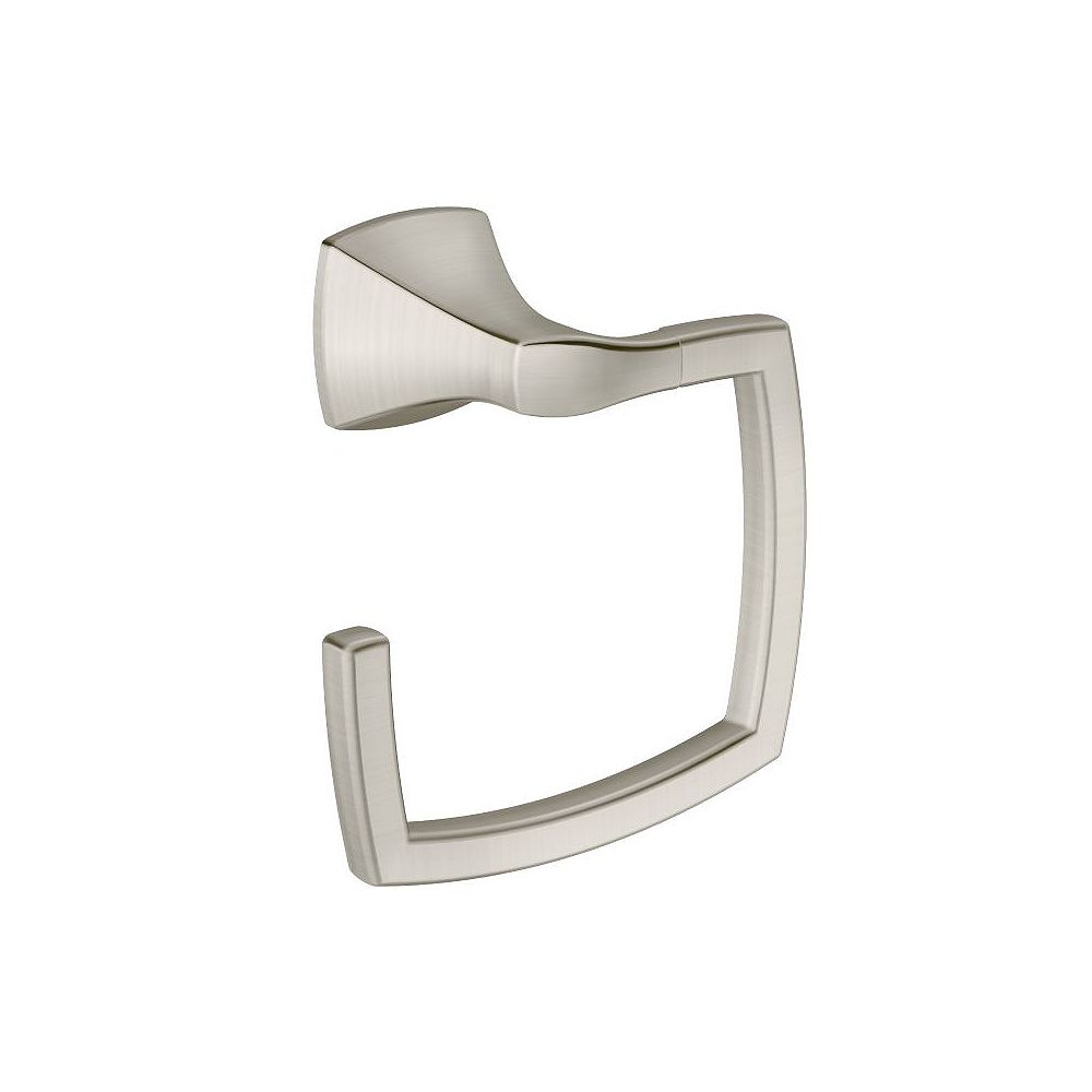 MOEN Voss Towel Ring In Brushed Nickel The Home Depot Canada