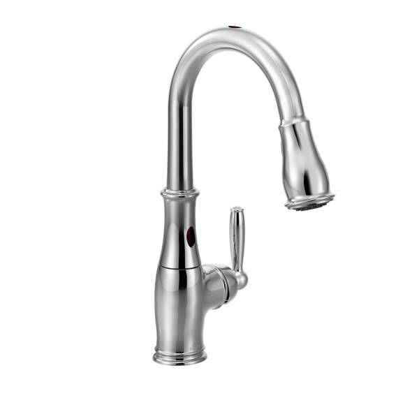 MOEN Brantford Single Handle Pull Down Sprayer Touchless Kitchen Faucet   P 1001044307 