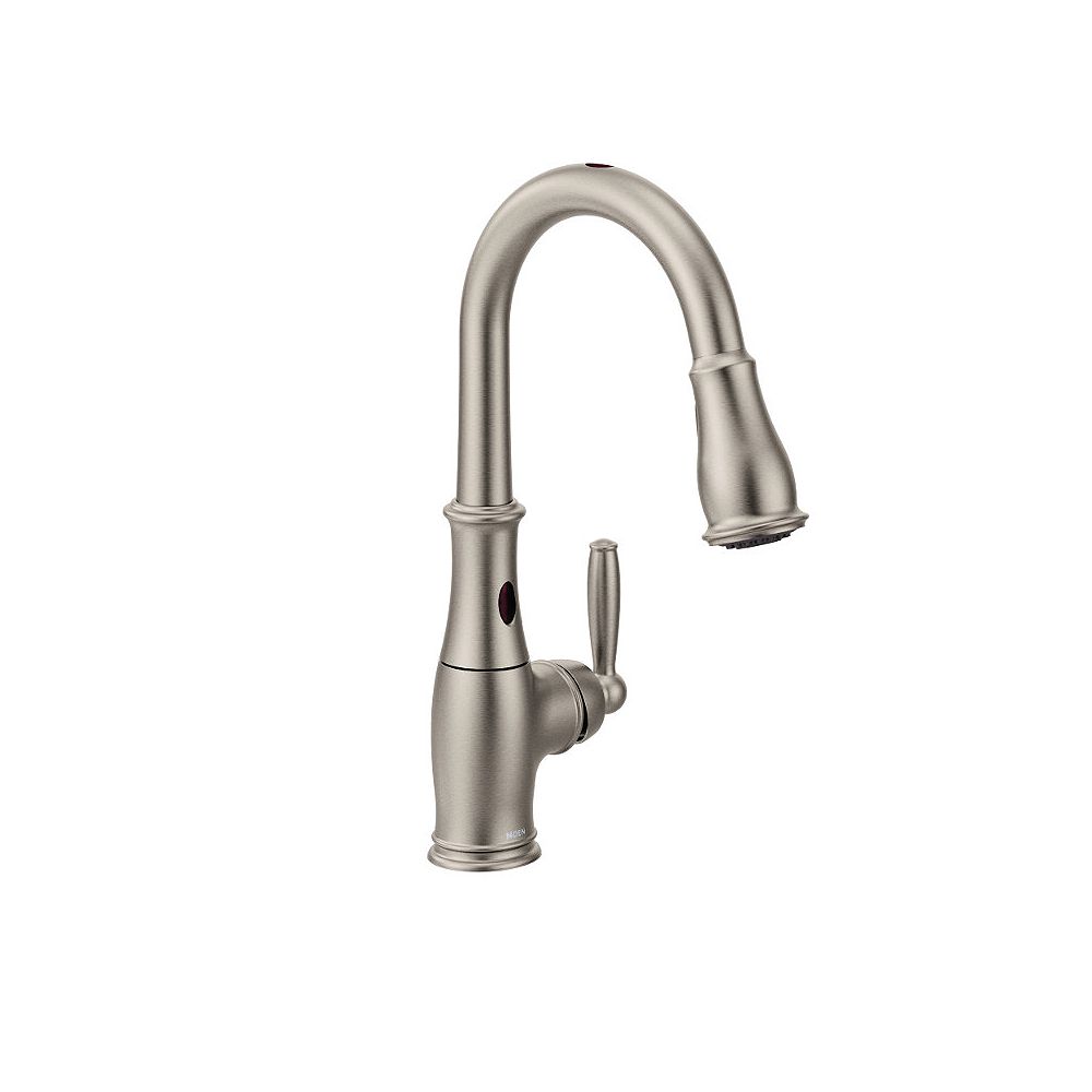 MOEN Brantford Single Handle Pull Down Sprayer Touchless Kitchen Faucet With MotionSense I The Home Depot Canada