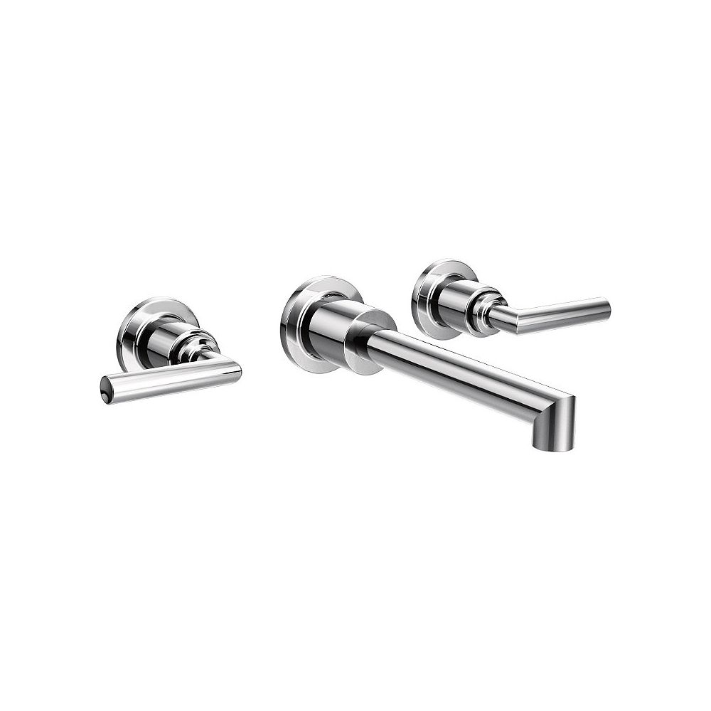 MOEN Arris Wall Mount 2Handle LowArc Bathroom Faucet Trim Kit in Chrome (Valve Not Inclu