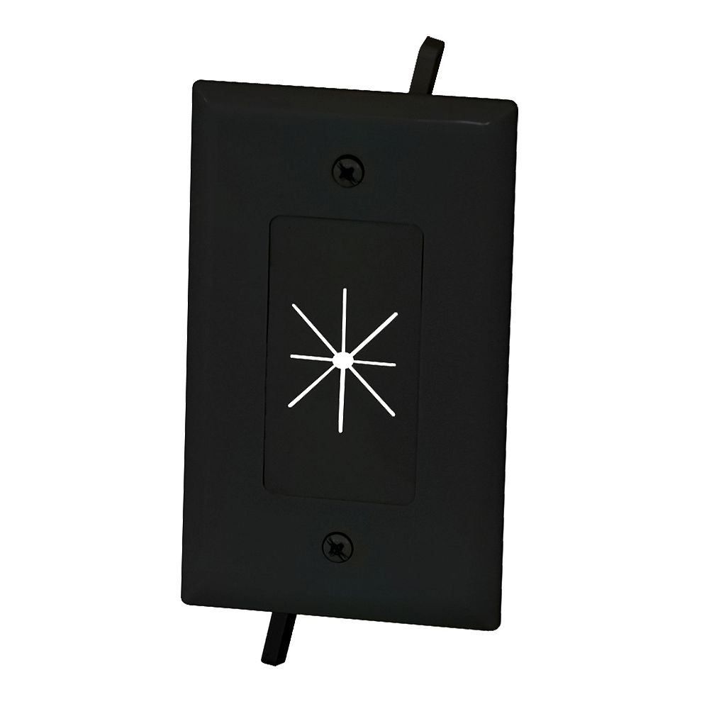 Commercial Electric Flexible Opening Cable Wall Plate The Home Depot