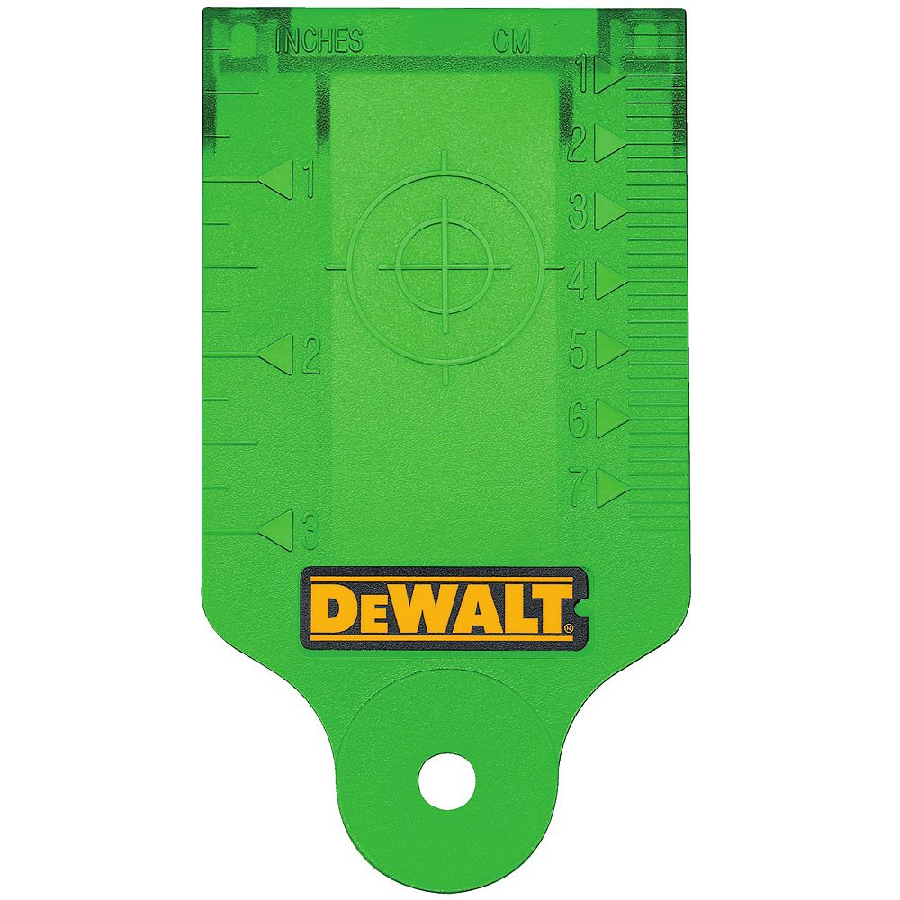 Dewalt Green Laser Target Card The Home Depot Canada