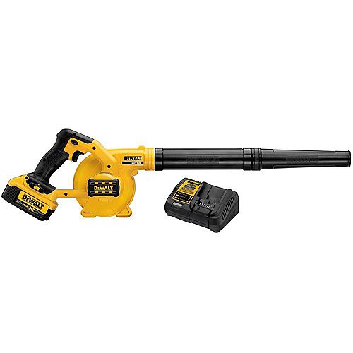 DEWALT 20V MAX Lithium-Ion Cordless 3-Speed Compact Jobsite Blower Kit with 4Ah Battery and Charger