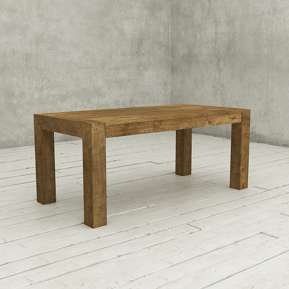 Urban Woodcraft 70 Inch Villa Dining Table Natural The Home Depot Canada