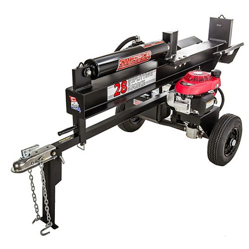 28 Ton Direct Drive Log Splitter with 5.1 HP Honda Power