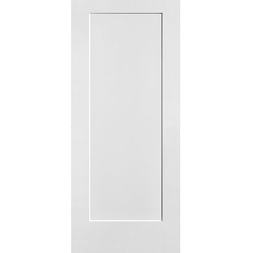 36-inch x 84-inch Primed Lincoln Park Solid Core Barn Door with Sliding Door Hardware Kit