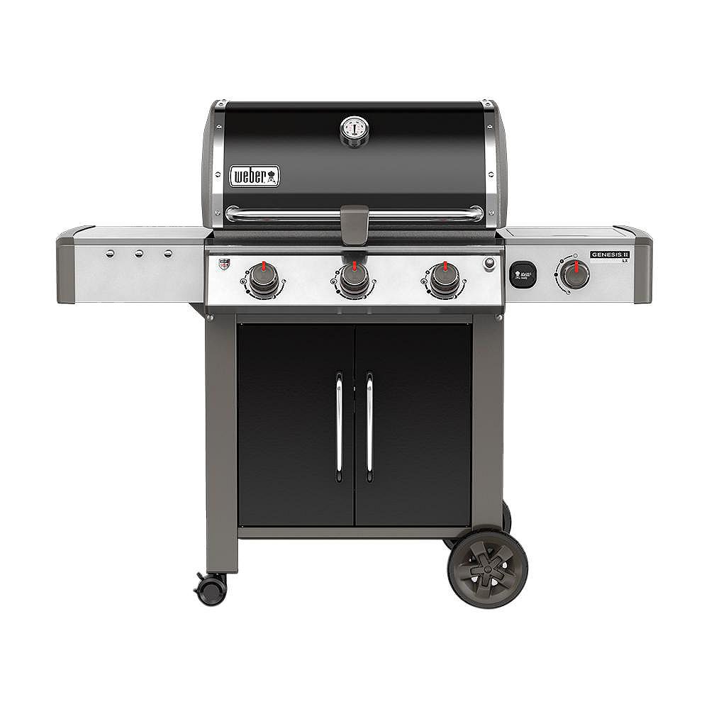 er Genesis II LX E340 3Burner Natural Gas BBQ in Black The Home